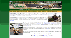 Desktop Screenshot of earthworkspaving.com